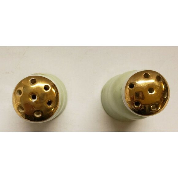 Antique, Nippon, Porcelain Salt & Pepper, Hand Painted, Gilt 1880's , VG (C78) - Picture 3 of 4